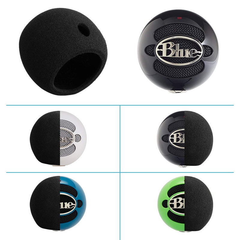 Chromlives Mic Foam Cover Compatible with Blue Snowball Ice,Pop Filfter Windscreen Cover Compatible with Blue Snowball - Image 5